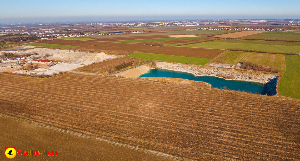 07.02.2023 - Luftbilder von dem Quetschwerk in Gronsdorf bei Haar